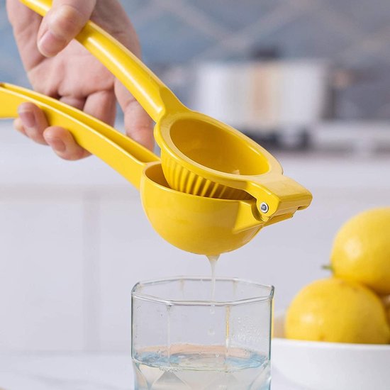 Handmatige Citruspers van Metaal, Ideaal voor Citroenen en Limoenen, Ergonomische Handgreep, Perfect voor Sap en Cocktails