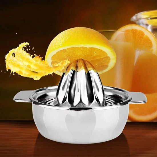 Handmatige citruspers van roestvrij staal voor citroenen en sinaasappelen van Merkloos