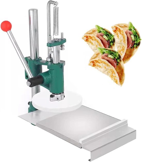 Handmatige Deegroller - Deegpers Machine - Zelfgemaakte Pasta Maken - Verstelbare Deegdikte - 16 cm - Zilver