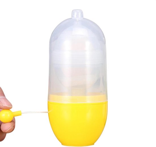 Handmatige Ei Mixer - Keuken Tool - Bakken Koken - Hand Aangedreven - 15 x 6 cm - Geel