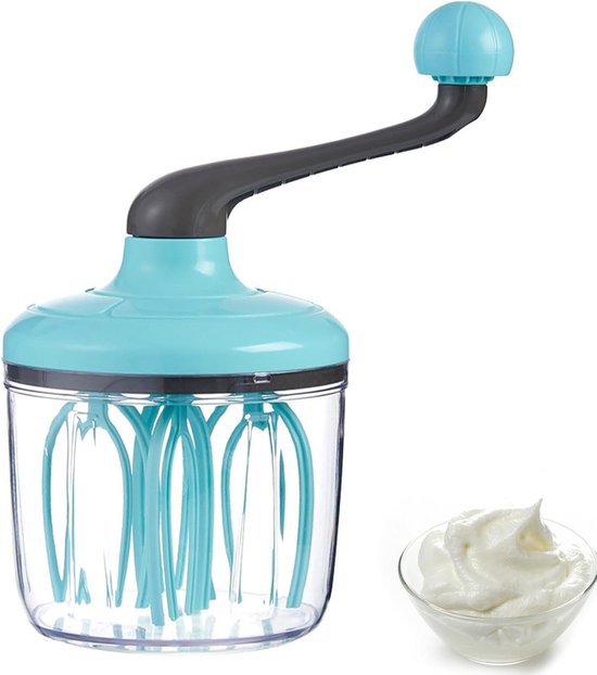Handmatige Eiermixer - Keukengereedschap - Snel Mengen - Antislip Basis - 480 g - Lichtgroen