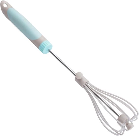 Handmatige Garde - Roerder Mixer - Beslag Kloppen - Moeiteloze Rotatie - 36 cm - Blauw