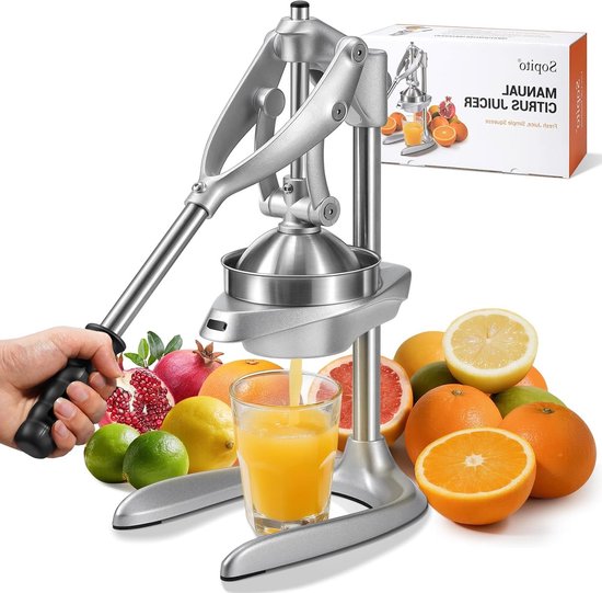 Handmatige Granaatappelpers van RVS, Ideaal voor Citrusvruchten, Duurzaam en Efficiënt Juicen van Merkloos
