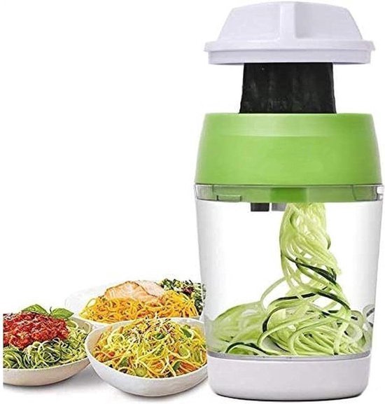 Handmatige Groente Spiralizer voor Zucchini Noodles, Groente Pasta en Gezonde Smoothies, Oranje
