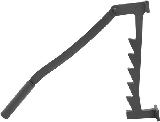 Handmatige houtsplijter met lange handgreep, wandgemonteerde brandhoutsplijter, wandmontage, handhoutsplijter, wandhouder