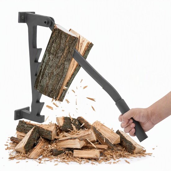 Handmatige houtsplijter, wandmontage, handhoutsplijter, aanmaakhout, spaanmes, houtsplijter voor buiten, sauna, campingvakantie, picknick en barbecue