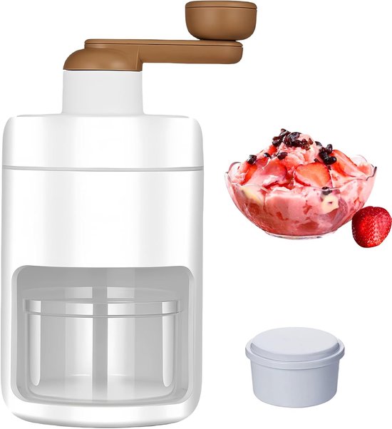 Handmatige ijsbreker - Met ijsbak, handcrank, draagbaar, voor bar en keuken van Merkloos