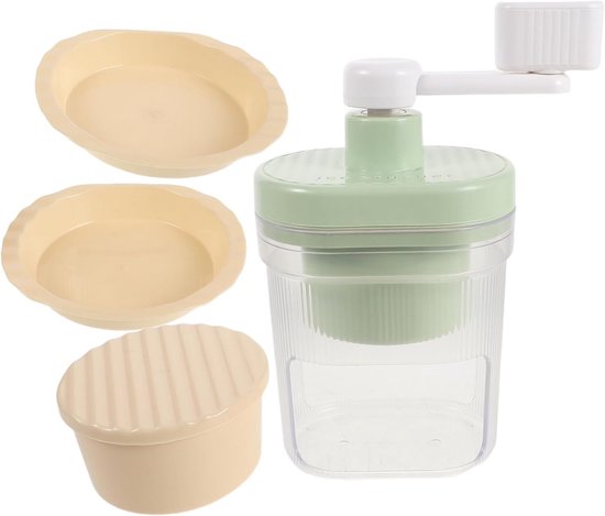 Handmatige Ijschaafmachine - Ijscrusher met Crank - Verfrissende Drankjes Maken - Draagbaar en Eenvoudig van Merkloos