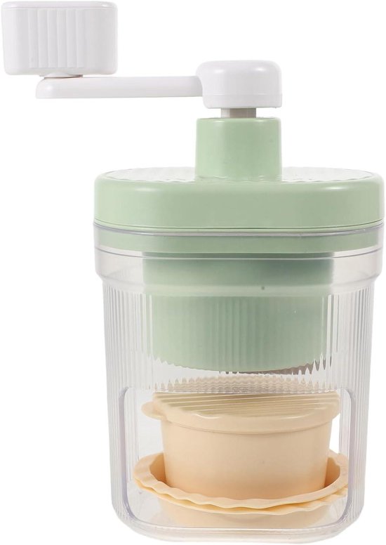 Handmatige Ijscrusher - Geschaafde Ijsmachine - Drankjes Maken - Compact Ontwerp - 23 cm - Meerkleurig