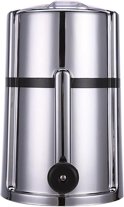 Handmatige IJscrusher - IJs Blender - Drankjes Maken - Transparant Deksel - Compact Ontwerp - Transparant
