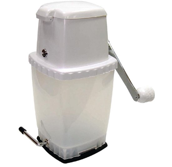 Handmatige ijscrusher met Vacuüm voet voor stevigheid - Wit - Ice crusher/ ijsblokjesvergruizer
