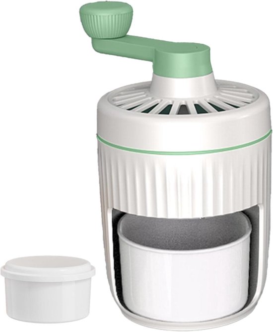 Handmatige IJsmachine - Crushed Ice Maker - Dranken Bereiden - Efficiënte IJssnippering - 21.5 cm Hoog - Groen