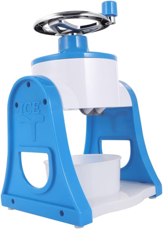 Handmatige IJsmachine - Slushmachine - Zelf IJs Maken - Eenvoudig Schoonmaken - 28.5 x 19.5 x 18.5 cm - Blauw