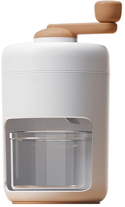 Handmatige ijsschaafmachine - IJscrusher - Geschikt voor gebruik in bubble tea-winkels/restaurants - Gemaakt van PP-materiaal - Wit van Merkloos