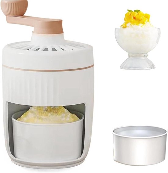 Handmatige ijsversnipperaar voor crushed ijs, slushy maker voor milkshakes en smoothies van Merkloos