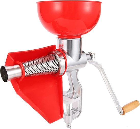 Handmatige Juicer van Aluminium Legering met Filter en Schroefklem voor Tafelmontage, Ideaal voor Citrusvruchten, Tomaten en Groenten