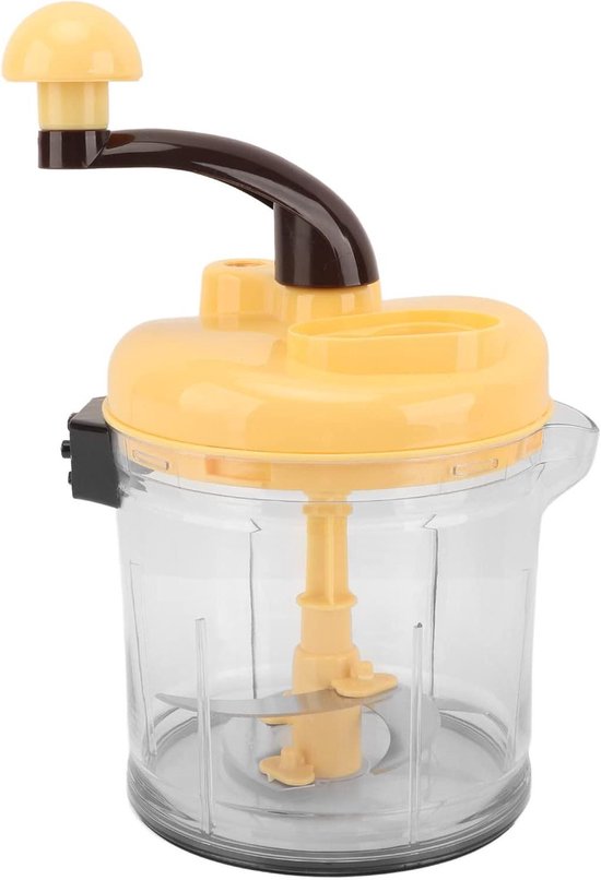 Handmatige Keukenmachine - Groente Hakker - Maaltijden Bereiden - Grote Capaciteit - 18.6x15.5x30cm - Wit