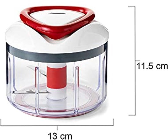 Handmatige Keukenmachine | Voedselhakker en Groentesnijder | Vaatwasserbestendig | Compact Ontwerp met 5 Jaar Garantie van Emori