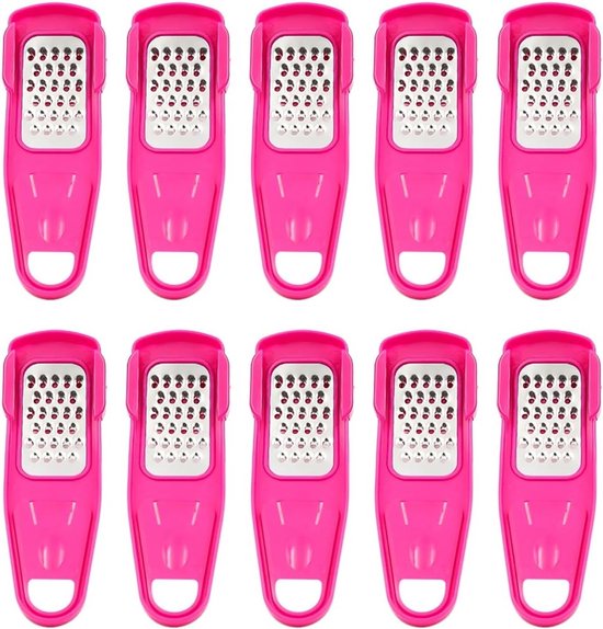 Handmatige Knoflookpers - 10 Stuks, Draagbare Knoflooksnijder, RVS Knoflook Crusher voor Keuken Gebruik, Efficiënt en Gebruiksvriendelijk van Merkloos