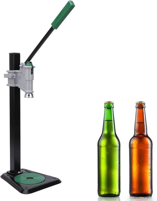 Handmatige Kurkmachine voor Wijnflessen met Ergonomisch Handvat - Makkelijke Flesdop Sluitmachine - Thuiskeuken Accessoire van Merkloos