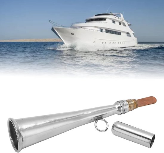 Handmatige Luchtfluit voor Boot, RVS Mistfluit, Sterke Geluidswaarschuwing voor Noodsituaties en Veiligheid op het Water