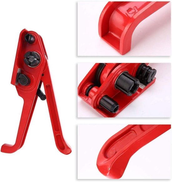 Handmatige omsnoeringsset voor PET/PP-kunststof banden, 12-19 mm spanapparaat met omsnoeringsspanner - Verpakking en verzending accessoire. van Allpax