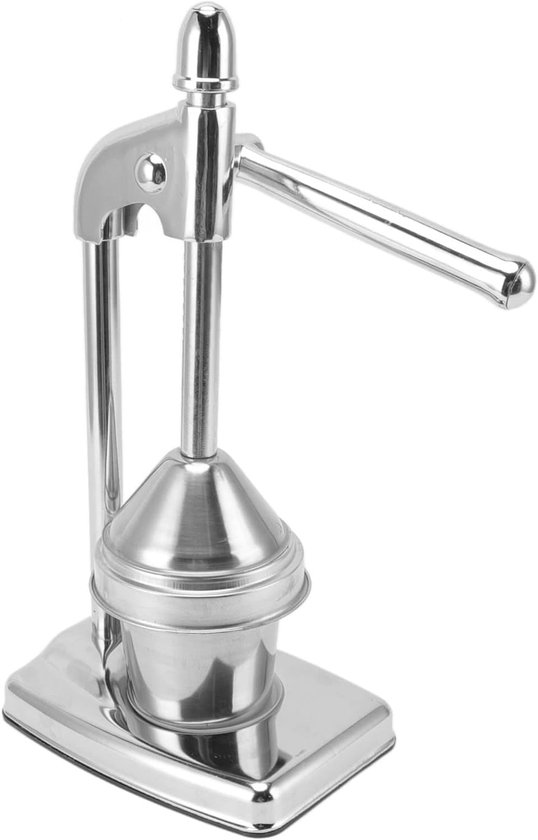 Handmatige oranje fruitpers 304 roestvrijstaal met hefboomprincipe - compact en ergonomisch - citruspers voor zacht fruit