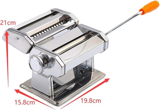 Handmatige Pasta Maker RVS Noodle Machine Met 9 Instelbare Dikte-instellingen Keukengerei