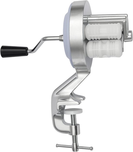 Handmatige Pastamachine - Gnocchi Maker - Zelf Pasta Maken - Stabiele Tafelklem - Tot 5cm Tafel - Zilver