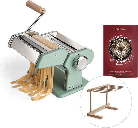 Handmatige Pastamachine met Snijdopzetstukken voor Spaghetti, Lasagne en Tagliatelle - Inclusief Pastadroger van Marcato