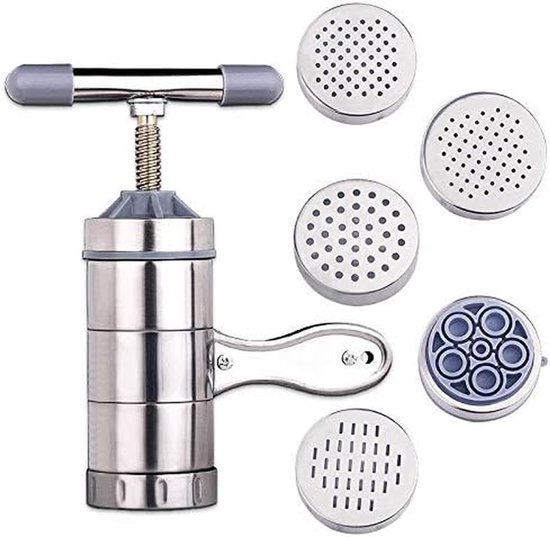 Handmatige Pastamachine - Noedel Maker - Verse Pasta Maken - Voedselveilig Roestvrij Staal - 1500 Gram - Metaal