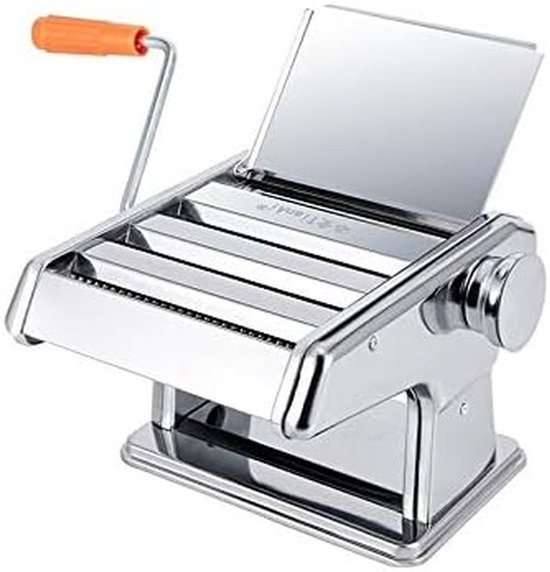 Handmatige Pastamachine - Noedelmaker Deegroller - Zelf Pasta Maken - Roestvrij Staal - Maat B - Zilverkleurig