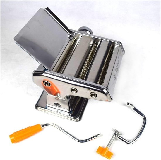 Handmatige Pastamachine - Noedelmaker Keuken - Zelf Pasta Maken - Roestvrij Staal - 2900 Gram - Zilverkleurig
