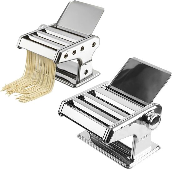 Handmatige Pastamachine, Pastamaker Pastapers 6 Instelbare Pastarollers Pastamachine Pastamaker voor Spaghetti Noodles Lasagne 2-4.5mm