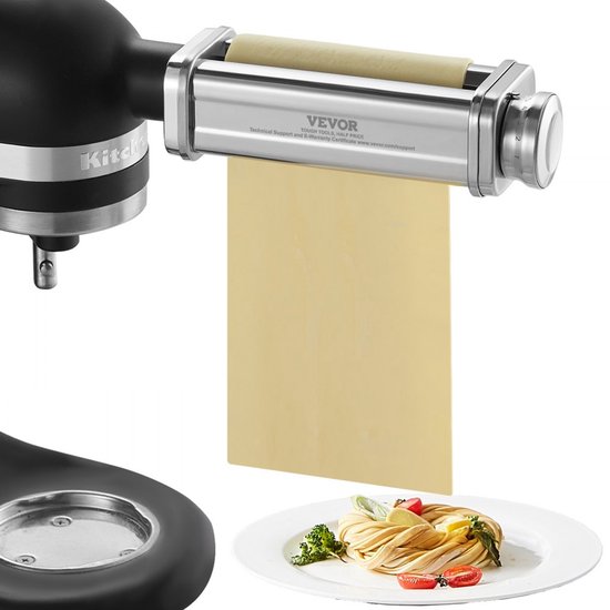 handmatige pastamachine roestvrij staal, roestvrij staal verse handmatige pastarollermachine verstelbare Italiaanse platte deegmachine pastamachine pastamachine voor spaghetti, lasagne, tagliatelle