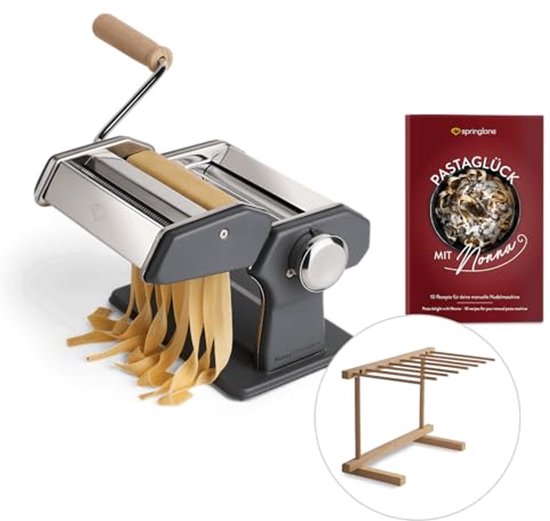 Handmatige pastamachine voor zelfgemaakte pasta met 9 opzetstukken en pastadroger van BuoQua