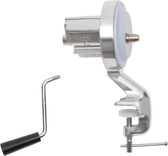 Handmatige Pastamaker - Deegpers - Pasta Maken - Stabiele Tafelhouder - Tot 5cm Dikte - Zilver