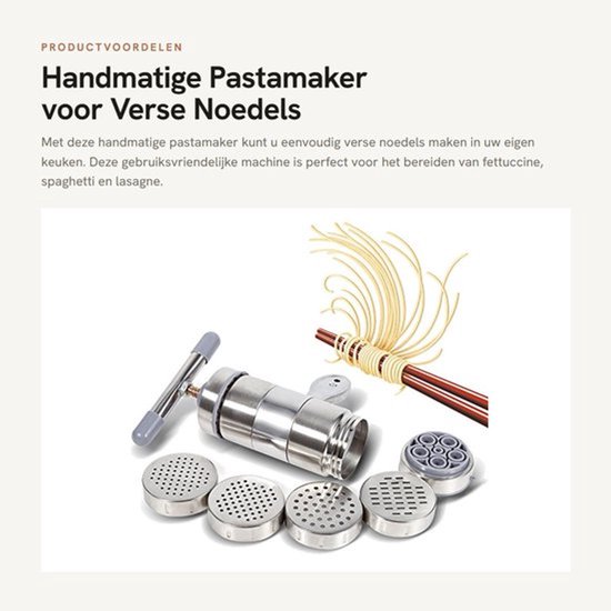 Handmatige Pastamaker voor Verse Noedels