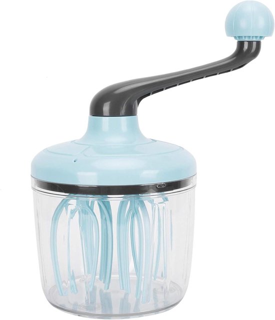 Handmatige Room Mixer - Eierklopper Garde - Bakken Mixen - Tandwiel Rotatie Ontwerp - 1.1 Liter - Groen van Merkloos
