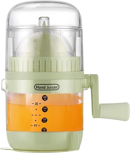 Handmatige Sapcentrifuge - Citruspers Limoenpers - Verse Dranken Maken - Hygiënische Reiniging - 11.9 x 18.1 cm - Groen