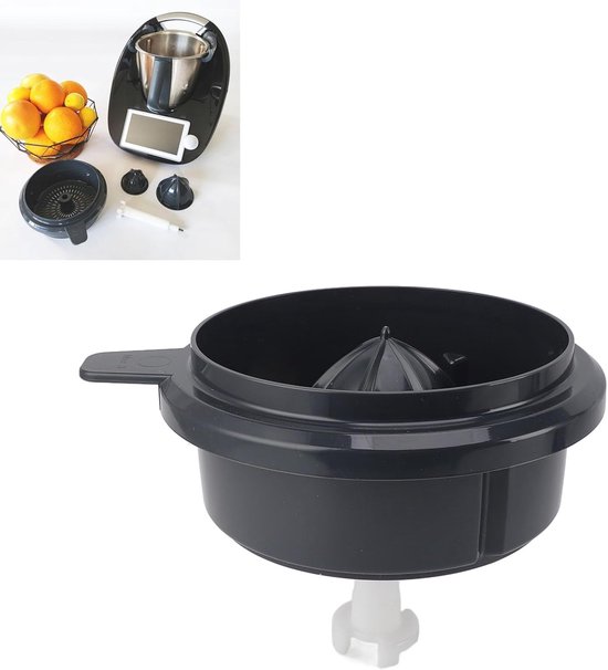 Handmatige Sapcentrifuge - Keuken Sapper - Vers Sap Maken - Met Zeefmand - 21 x 8.98 cm - Zwart van Merkloos