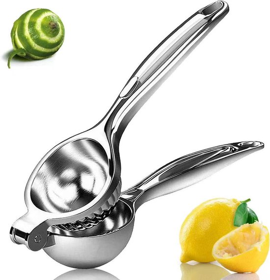 Handmatige sapcentrifuge - met roestvrijstalen nulgradenring - geschikt voor limoenen, citroenen en gestreept fruit - zeer efficiënte sapcentrifuge