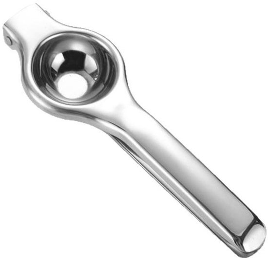 Handmatige sapcentrifuge van roestvrij staal - Citroensapcentrifuge - Sapcentrifuge van 6,5 cm - Extra sterke sapcentrifuge - Keukenhulpmiddel - Hendelpers van Merkloos
