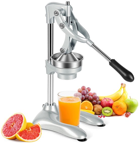 Handmatige sinaasappel- en citruspers met pershendel en pulpfilter van Merkloos