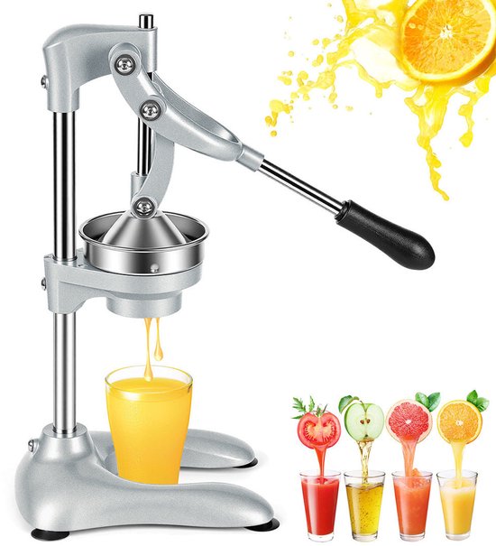 Handmatige Sinaasappel- en Citruspers - Met Pershendel, Pulpfilter en Robuuste Constructie