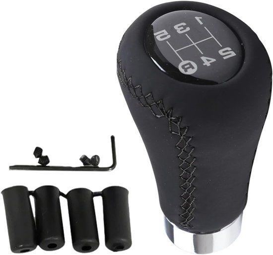 Handmatige Versnellingspook Knop voor Universele 5 Versnellingen, Aluminium Schakelknop voor Auto, Upgrade en Aanpassing Versnellingspook Accessoire van Merkloos