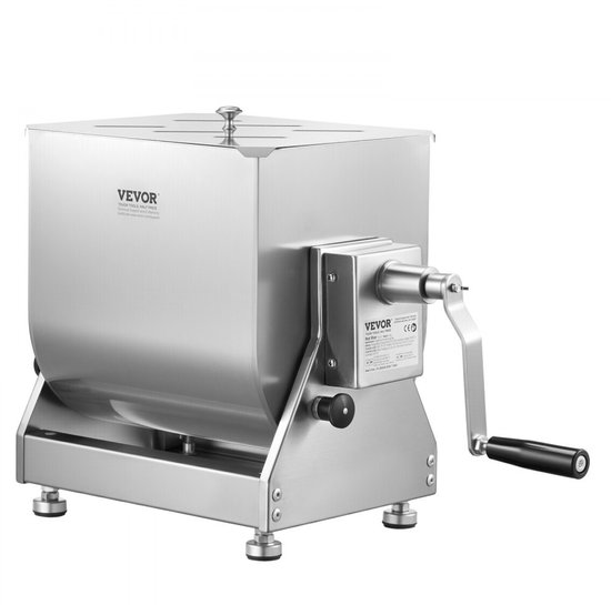 Handmatige Vleesmenger 20 L - Roestvrij Staal - 13,6 Kg Capaciteit - Kantelbak - Industriële Worstmenger