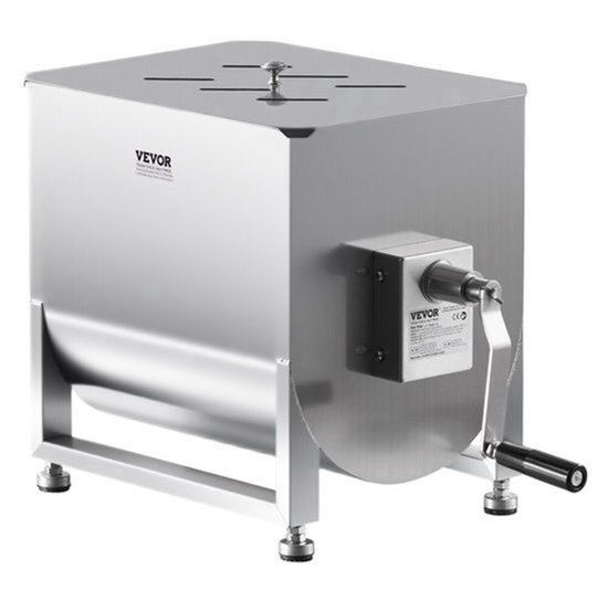 Handmatige Vleesmenger 40L - 9,6 Kg Roestvrij Staal - Worstmenger Vleesverwerker - Keukenmixer