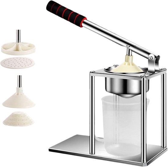 Handmatige Vruchtenpers - Citruspers Limoenpers - Sap Maken - Sterke Sapextractie - 30 x 25 x 13 cm - Zilver