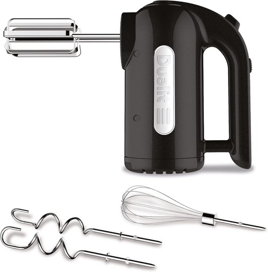Handmixer 400 Watt - 4 Snelheden Turbo Pulse, Intrekbare Kabel, 2 Gardes, 2 Kneedhaken, Garde voor Cakes, Brooddeeg, Eiwitten van Merkloos